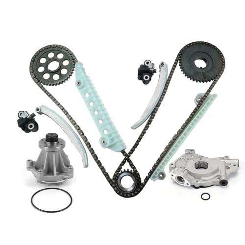 MPLUS Timing Chain Kit & Oil Pump & Water Pump fits For Ford 2003-2004 Expedition 4.6L, 2004 F150 Heritage 4.6L, 2003-2010 F150 4.6L