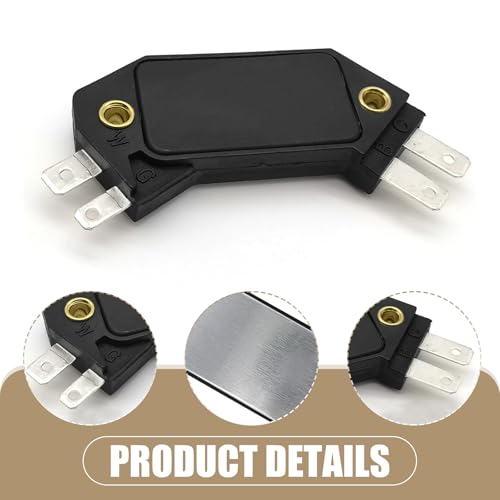 1 PC Automobile Ignition Module, Engine Ignition Control Module Replacement Parts 1190357 8131941, 4 Pin Design Standard Repair Accessories, Compatible with Most Cars Models (Black)