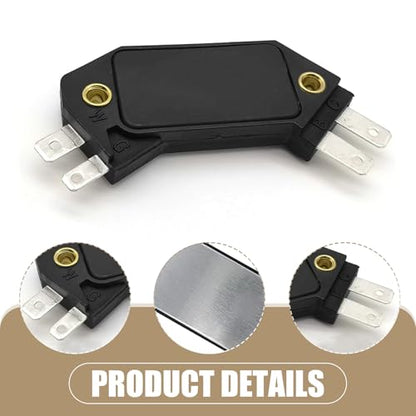 1 PC Automobile Ignition Module, Engine Ignition Control Module Replacement Parts 1190357 8131941, 4 Pin Design Standard Repair Accessories, Compatible with Most Cars Models (Black)