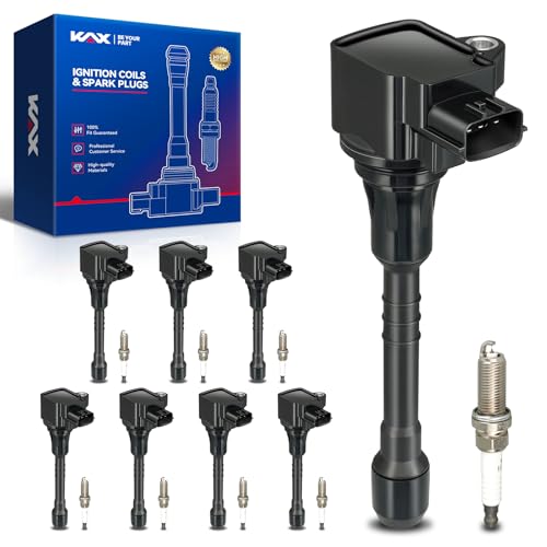 KAX 8 Ignition Coils & 8 Spark Plugs Set for INFINITI QX80 QX56, Armada