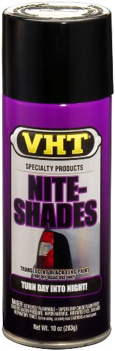 VHT SP999-6PK Nite-Shades Lens Cover Coating - Translucent Black Spray Paint - 10 oz Aerosol Can, 6 Pack - color: Black - 6 Pack