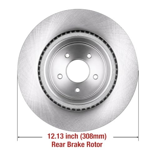 HUSCH Brake Kit Ceramic Brake Pads and Brake Rotors Fit for INFINITI G35 - size: 31387+D905