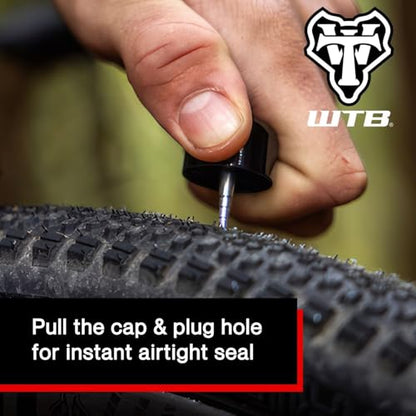 WTB Rocket Bike Tire Repair Kit - Easy Tire Plug Kit for Tubeless Mountain & Gravel Bike Tires. Includes 15 Plugs & 4 Reusable Anchors