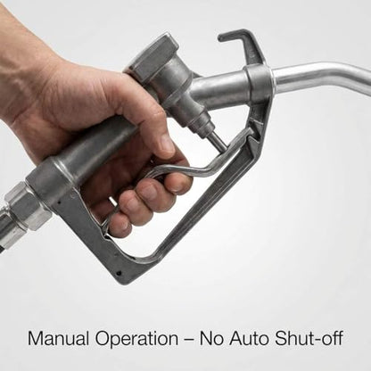 QWORK Fuel Nozzle, 3/4 in. NPT Manual Fuel Nozzle with Swivel | For Manual and Electric Fuel Pumps | Gasoline and Diesel |Max Pressure 50 PSI - size: 1 Pack