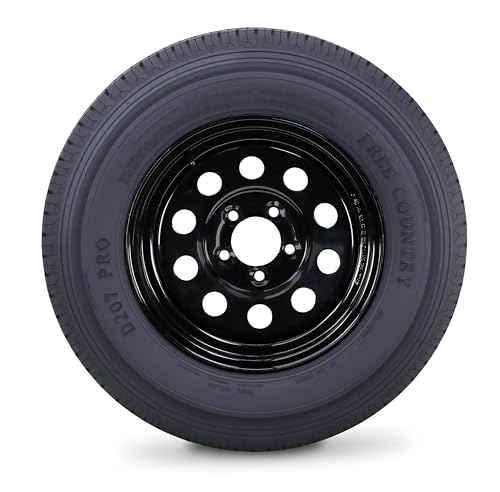 Free Country Trailer Tire Wheel ST175/80R13 6-Ply C 91N 5X4.5 Black Mod Rim - size: ST175/80R13 /6PR