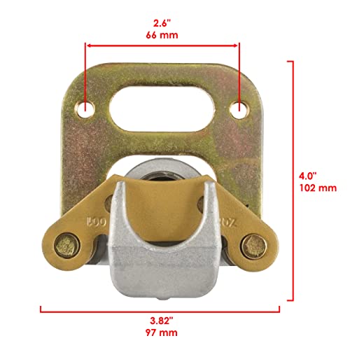 Caltric Front Rear Brake Caliper Compatible with Polaris Sportsman 500 4x4 1998 1999 with Brake pads
