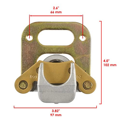 Caltric Front Rear Brake Caliper Compatible with Polaris Sportsman 500 4x4 1998 1999 with Brake pads