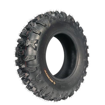 AT25x8-12 ATV Tires ATV＆UTV Trail Sand Off-Road Tires 25x8-12, All Terrain tries 17mm Tread Depth 25x8-12- 4PR, Tubeless 2PCS - size: DAV111 25X8-12