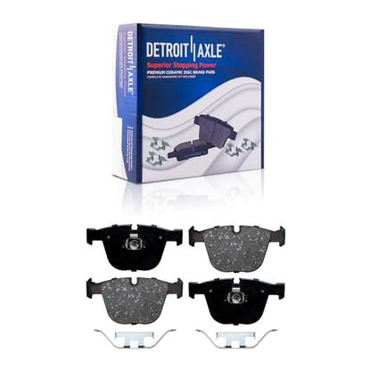Detroit Axle - 8pc Brake Kit for 2007-2010 BMW X5 2008 X6 - size: 8PR53417/KIT