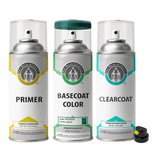 ERA Paints - G95P - Clover Green Pearl for HONDA Exact OEM Color Match Automotive Touch Up Paint for Cars - Spray Paint with Premium Spray Nozzle - Premium Kit - Made in USA - style: Spray - Premium Kit