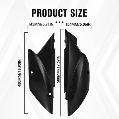 Dirt Bike Rear Side Cover Plastic for KLX 110/KLX 110L 2011-2025 Black - color: Black, size: Rear Side Cover