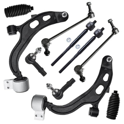 Detroit Axle - Front End 10pc Suspension Kit for 2013-2015 Ford Flex - size: 10CS48227/10PC