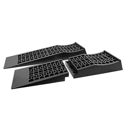HOXWELL Detachable Low Profile Car Ramps for High Lift and Jack Support, Heavy Duty Car Ramps for Low Cars, Removable Vehicle Ramps for Garage, 15.35''-27.83'' L, 2PCS - size: 260DT-2PCS