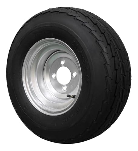 Antego 205/65-10 Trailer Tire & Wheel Assembly, 4 Lug Galvanized, Set of 4