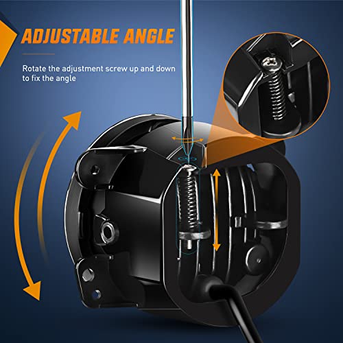 Nilight 4 Inch LED Fog Light Assembly Compatible with 2007-2018 Wrangler JK - color: JK Fog Light Amber 2Pcs