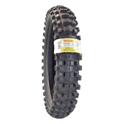 Pirelli Scorpion MX Mid-Soft Stadium 120/80-19 63M Rear Tire - Motocross - size: 120/80-19 NHS 63M
