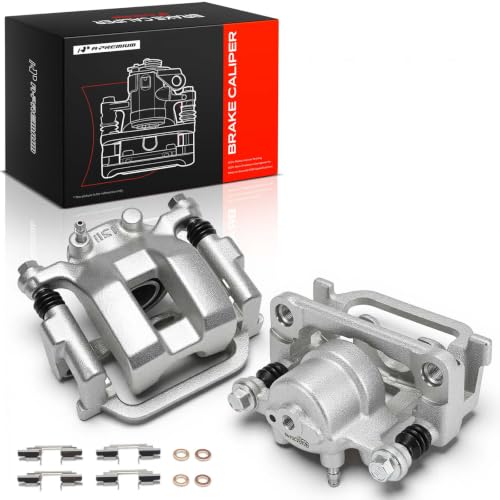 A-Premium Rear Left and Right Side Disc Brake Caliper with Bracket - style: Rear Driver and Passenger Side