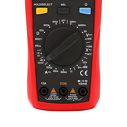 UNI-T Digital Multimeter Tester UT133B, AC DC Voltage Current Dmm Multimeter 6000 Counts NCV Measures Volt Amp Ohm Capacitance Continuity Buzzer Diode Test Battery Test, Palm Size Backlight Data Hold - size: UT133B