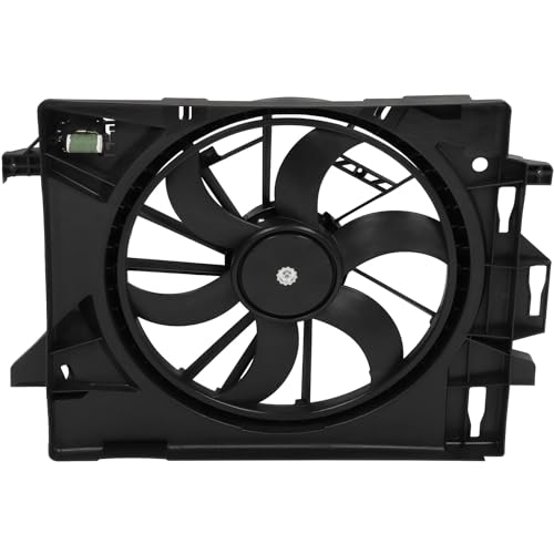 Black Radiator Fan Assembly 2011-2020 for Dodge for Grand Caravan 3.6L