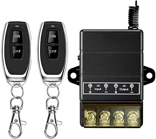 VONVOFF Remote Control Switch,DC12V/24V/48V/72V 30A Relay,328ft Range