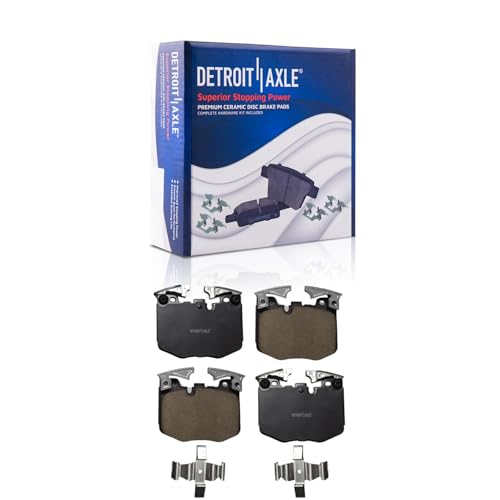Detroit Axle - 8pc Brake Kit for BMW 530e 530i 540i 540d 740i 840i iX X4 X5 - size: 8PR56136/KIT