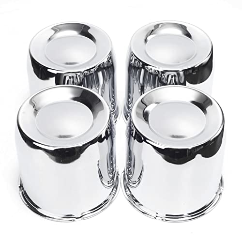 RTrhinoTuning 5.15in Trailer Wheel Center Caps Chrome Push Through Truck Hub Caps for 1986 F-250 8 Lug Rims, 130.5mm/5.15" Hole 5" High - color: Chrome, size: 5.15" Center Hole, 5" Height