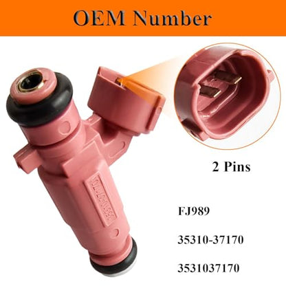 FJ989 Engine Fuel Injector Kits Fit for Hyundai Accent L4 1.6L 2006-2011