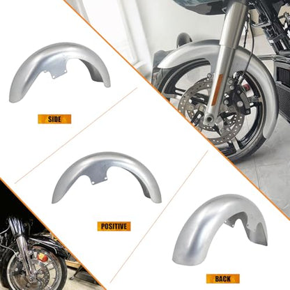 19 inch Front Fender Mudguard Fit For Harley Touring Road King FLHR Electra Glide FLHT Street Glide FLHX 2024-2025 CVO Road Glide 2023.5-2025 Unpainted - style: Unpainted 19inch 2024-2025