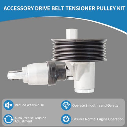 39339 Engine Belt Tensioner Serpentine Belt Drive Kit - size: 90K-39339