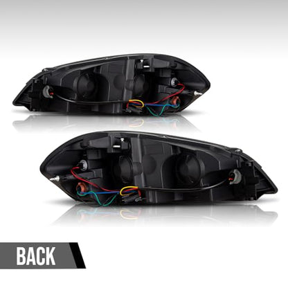 G-PLUS Headlights Assembly, Fit 2006-2007 Chevy Monte Carlo/2006-2013 Chevy Impala/2014-2016 Chevy Impala Limited Bumper Headlamps, Clear Lens Chrome Housing Clear Reflector,faros delanteros - size: [Clear] 2006-2013 Impala