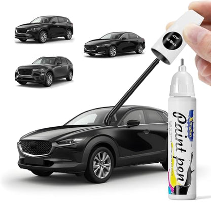 41W Jet Black Touch Up Paint Compatible with Mazda - color: Jet Black 41W