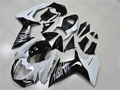 YTL White Black Full Fairing Fit for Suzuki 2011-2026 GSXR 600/750 - color: 016 White Black