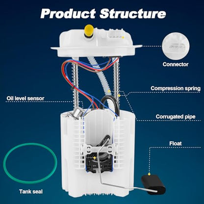 MuHize E7272M Electric Fuel Pump Module Assembly for 2012-2015 Ram C/V - size: E7272M