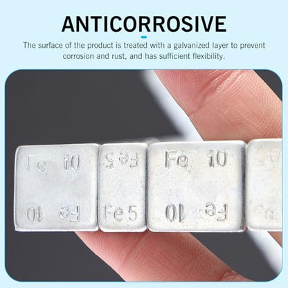 40 PCS Wheel Weights, 2 Size Adhesive Stick on Wheel Weights, Galvanized Tire Balance Weights, Universal Wheel Balancing Weights for Cars Trucks SUVs Wheel Balance (Gray)