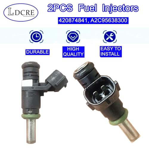 Fuel Injectors Set of 2 Compatible with Can-Am Renegade 850 2016-2023, Traxter HD10 2017-2019, HD9 2022-2023, Commander 800R/Max 800R 2020, Outlander 450 2020-2023 | Replace 420874841, A2C95638300