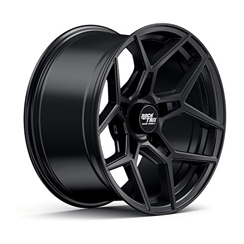 RockTrix RT105 18x9 Off-Road Wheels compatible with Toyota Tundra 2007-2021, Matte Black 5x150 Rims -12mm Offset for 33-35 Inch Tire Clearance, Fits Sequoia, Land Cruiser, And Fits Lexus LX570 - color: Matte Black, size: 18x9 -12mm offset