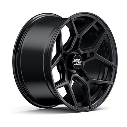 RockTrix RT105 20x9 Off-Road Wheels compatible with Toyota Tundra 2007-2021, Matte Black 5x150 Rims +12mm Offset for 33-35 Inch Tire Clearance, Fits Sequoia, Land Cruiser, And Fits Lexus LX570 - color: Matte Black, size: 20x9 +12mm offset