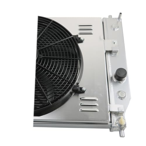 3 Row Aluminum Radiator+Shroud Fan for 2005-2013 Chevy Corvette 6.0 6.2L 7.0L V8, radiators,replacement radiator, aluminum radiator