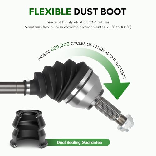 Front Left CV Axle Shaft Assembly fits for Ford Focus 2000-2011 2.0L, for Focus 2003-2004 2.3L, for 66-2143, 1 PCS Front Driver Side CV Axle