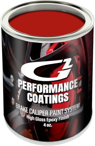 G2 High Temperature Brake Caliper Paint System Set RED G2160 - High Gloss - color: Red