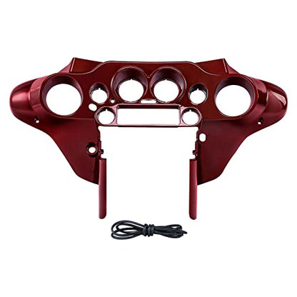 XMT-MOTO Red Batwing Fairing Fit For Harley Touring 1996-2013 - style: RED -Outer&Inner