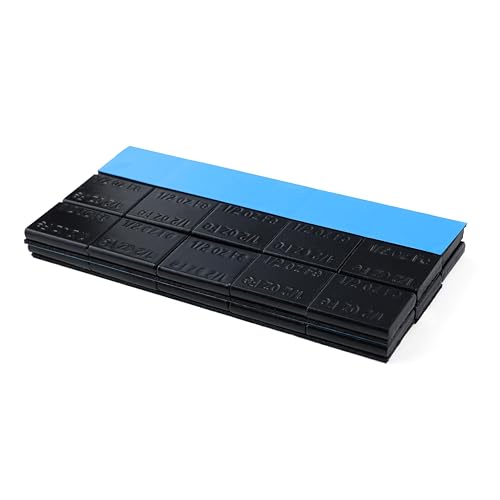 1/2 oz, 0.5oz, Black, 30 pcs Wheel Adhesive Stick-on Weight Slim Style WW-050SB30 - color: Black, size: 0.5oz - 30 pcs