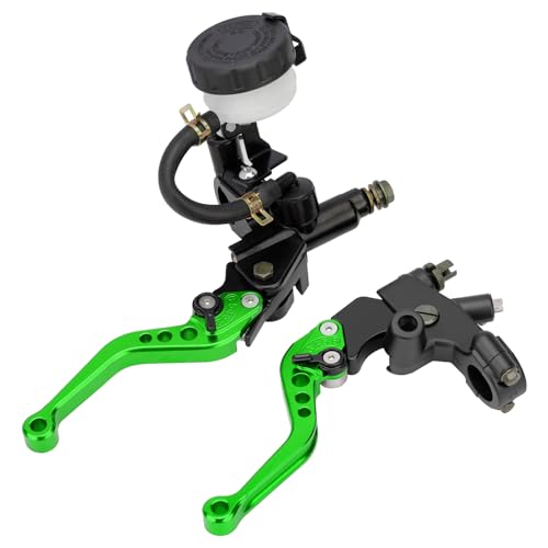 7/8" 22mm Motorcycle Brake Clutch Lever Master Cylinder Reservoir - color: Green