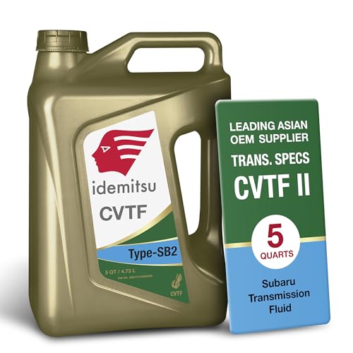 Idemitsu CVT Type SB2 Transmission Fluid for Subaru – 5 Qt - size: 5 Quart, style: 1 Pack