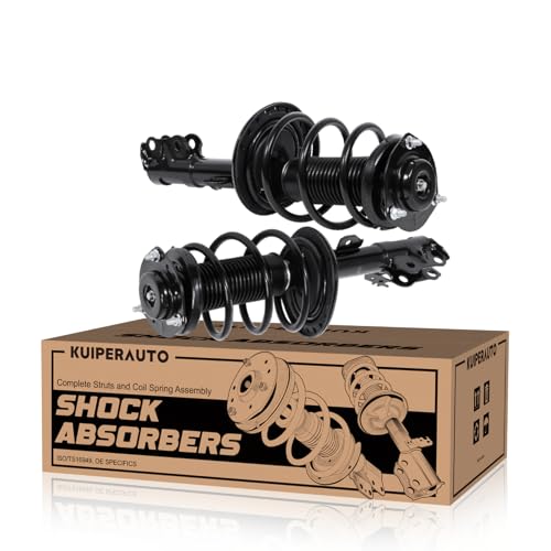 KUiPERAUTO 2PCS Front Complete Strut Spring Assembly Shock Absorber Kit for 2012-2014 Toyota Camry 2.5L/3.5L FWD, LE/XLE/Hybrid Models - size: 2x Front Struts, style: 2012-2014 Toyota Camry LE/XLE 2.4L 3.5L