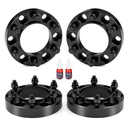 6x5.5 Hubcentric Wheel Spacers 1.25 Inch for 1995-2023 Tacoma 4Runner with Extend Lug Nuts, 6x139.7mm Forged Wheel Spacer with 106mm Bore 12x1.5 Studs for Tundra FJ Cruise Fortuner Sequoia GX460 GX470 - size: 1.25 Inch