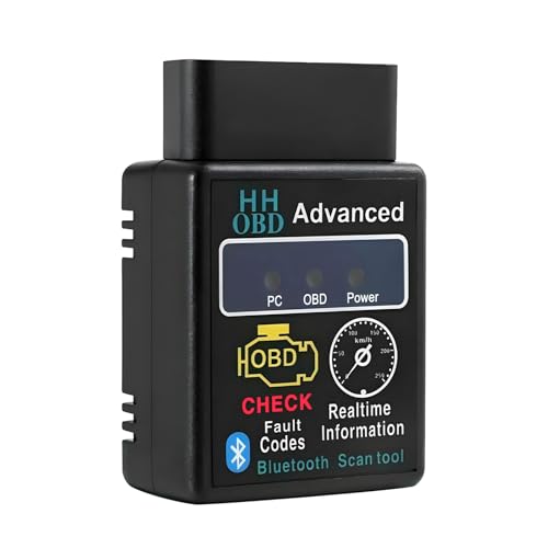 OBD2 Bluetooth Scanner for Car, Wireless OBDII Auto Engine Fault Code Reader Scan Tool w/Exclusive App, Universal Professional Vehicle OBD2 Diagnostic Tester for Phone & PC