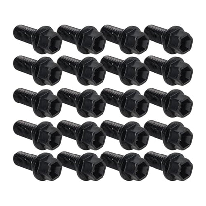 20PCS 0009908307 Wheel Bolts Compatible with Mercedes-Benz - color: 20 PCS Black