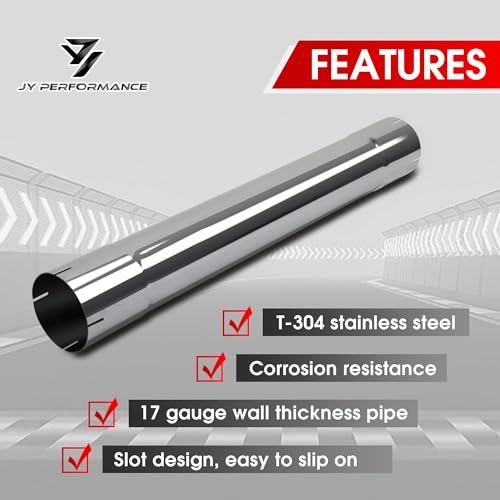 4" Muffler Replacement Pipe, 4 Inch Exhaust Pipe, 30" Length - size: 4''