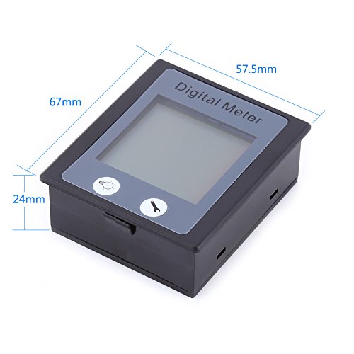 AC Power Meter Digital Monitoring Multimeter Ammeter 100A 80-260V Voltmeter Energy Voltage Current Electrical Tester with CT